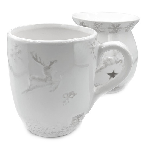 Komplet `Renifery` Kubek i Domek Zapachowy